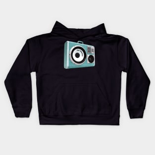 a radio 60s with sticker Del Shannon Kids Hoodie